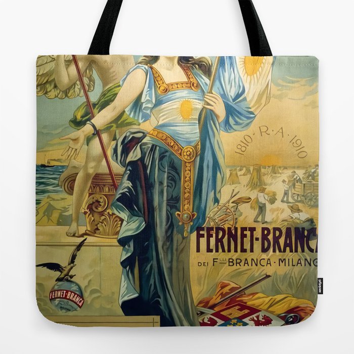 1910 Fernet Branca Liqueur Aperitif Advertisement Tote Bag