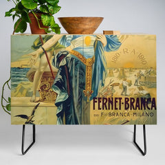 1910 Fernet Branca Liqueur Aperitif Advertisement Credenza