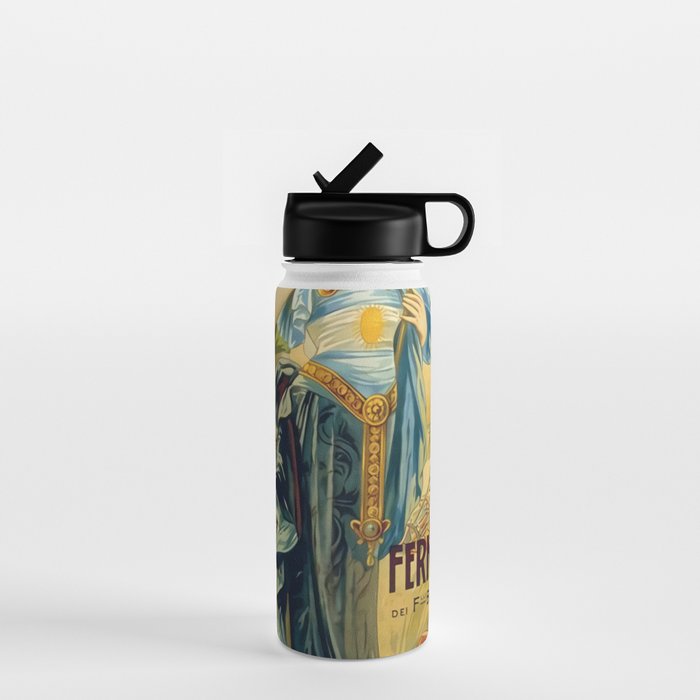 1910 Fernet Branca Liqueur Aperitif Advertisement Water Bottle