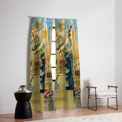 1910 Fernet Branca Liqueur Aperitif Advertisement Window Curtain