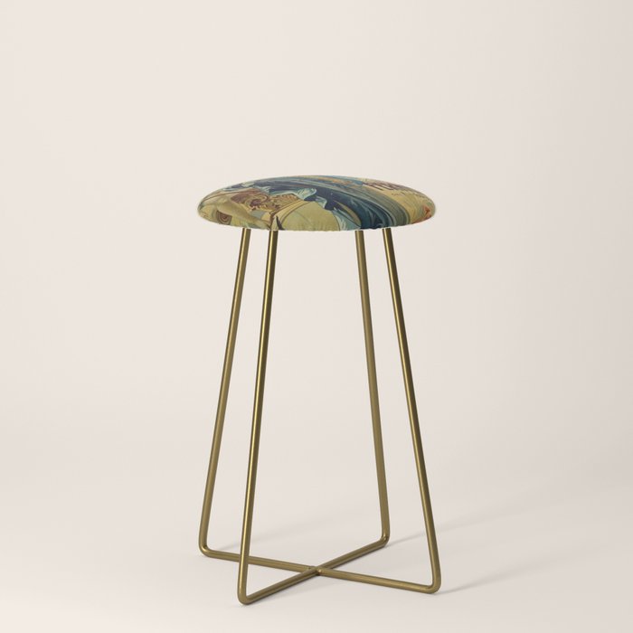 1910 Fernet Branca Liqueur Aperitif Advertisement Stool