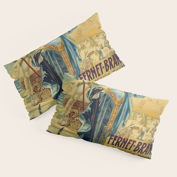 1910 Fernet Branca Liqueur Aperitif Advertisement Pillow Sham