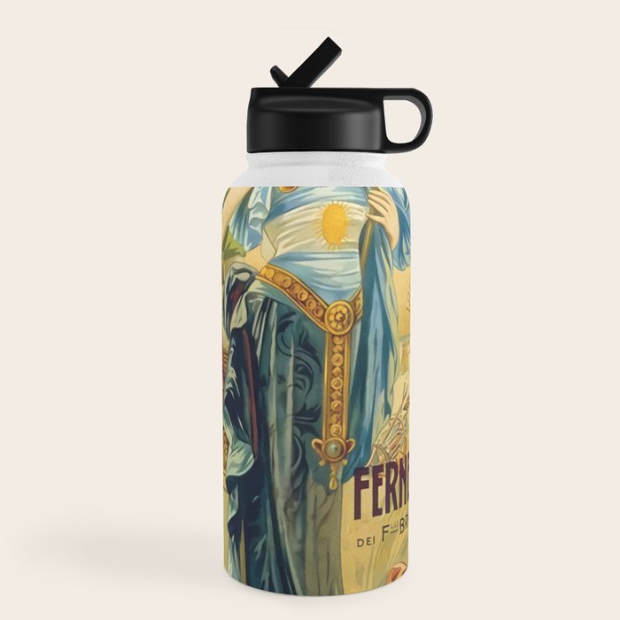 1910 Fernet Branca Liqueur Aperitif Advertisement Water Bottle