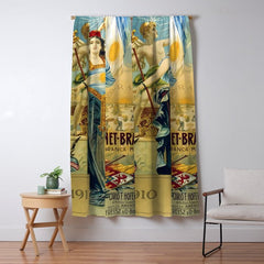 1910 Fernet Branca Liqueur Aperitif Advertisement Window Curtain