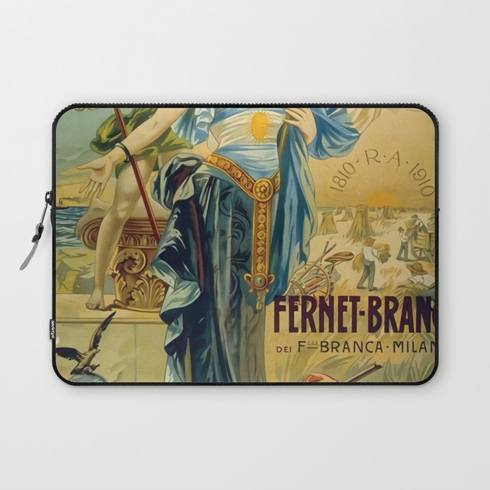 1910 Fernet Branca Liqueur Aperitif Advertisement Laptop Sleeve