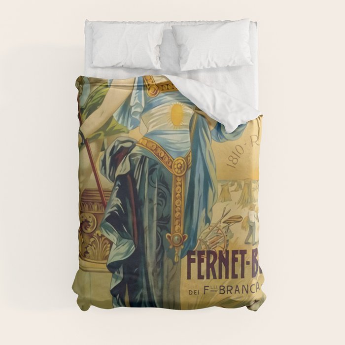 1910 Fernet Branca Liqueur Aperitif Advertisement Duvet Cover