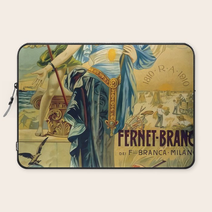 1910 Fernet Branca Liqueur Aperitif Advertisement Laptop Sleeve