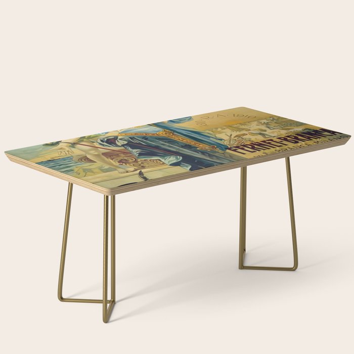 1910 Fernet Branca Liqueur Aperitif Advertisement Coffee Table