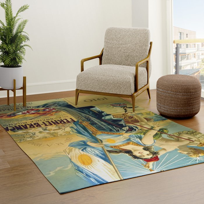 1910 Fernet Branca Liqueur Aperitif Advertisement Rug