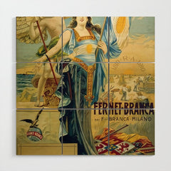 1910 Fernet Branca Liqueur Aperitif Advertisement Wood Wall Art
