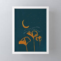 "Let Light Be A Sweet Rebellion In The Shadows" Mini Art Print