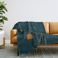 "Let Light Be A Sweet Rebellion In The Shadows" Throw Blanket
