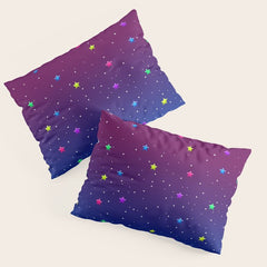 1997 Neon Rainbow Baphomet Pillow Sham