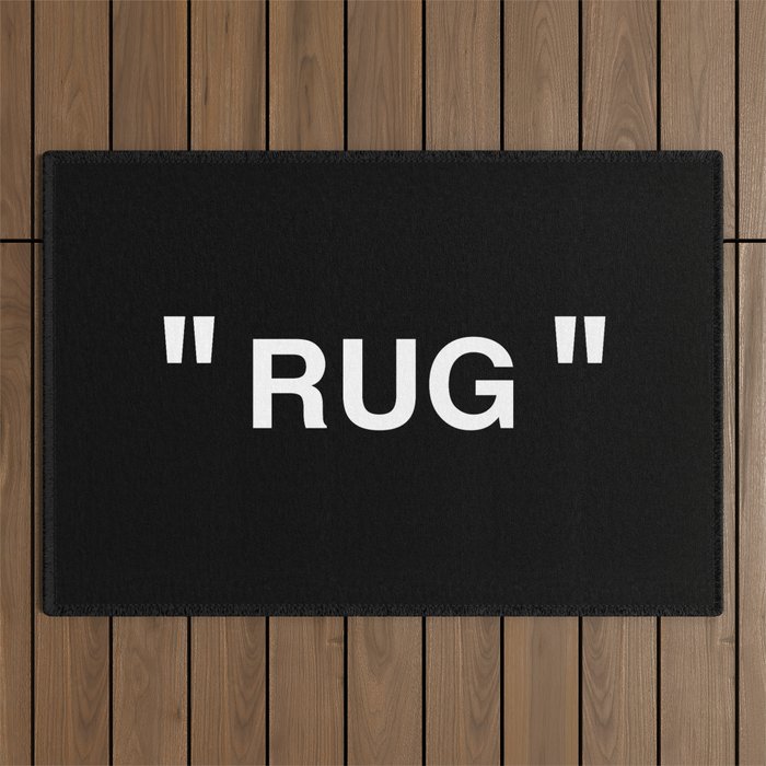 " Art " (Negative) Outdoor Rug