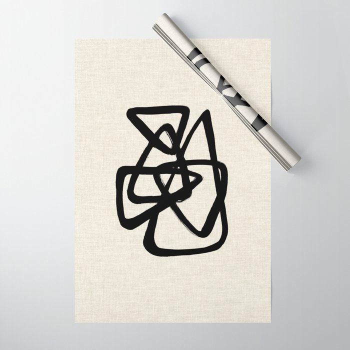 A Family Of Five Wrapping Paper