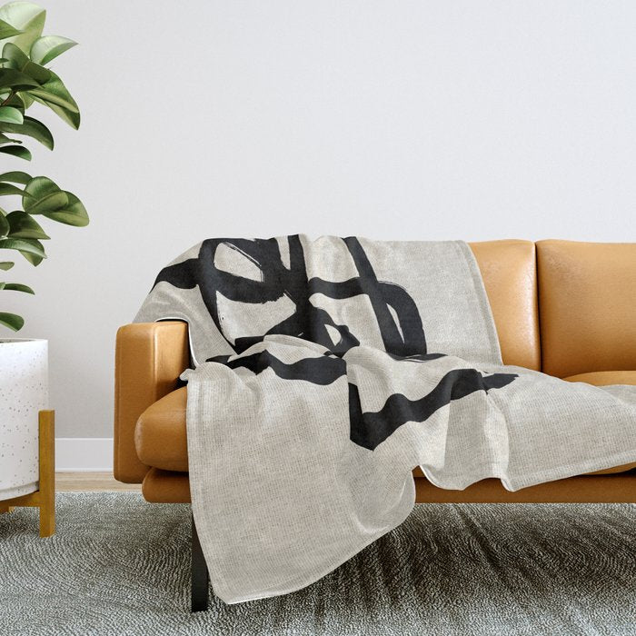 A Family Of Five Throw Blanket