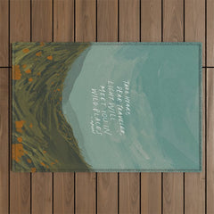 "Take Heart, Dear Traveller, Light Will Meet You In Wild Places." | Landscape Design Outdoor Rug