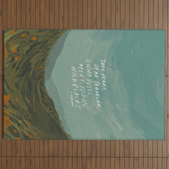 "Take Heart, Dear Traveller, Light Will Meet You In Wild Places." | Landscape Design Outdoor Rug