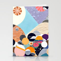 A Fantastic Journey, Graphic Collage Eclectic, Cutout Pop Art Contemporary, Snow Mountain Winter Textures Patterns, Geometric Digital Stationery Card