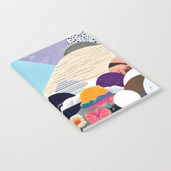 A Fantastic Journey, Graphic Collage Eclectic, Cutout Pop Art Contemporary, Snow Mountain Winter Textures Patterns, Geometric Digital Notebook