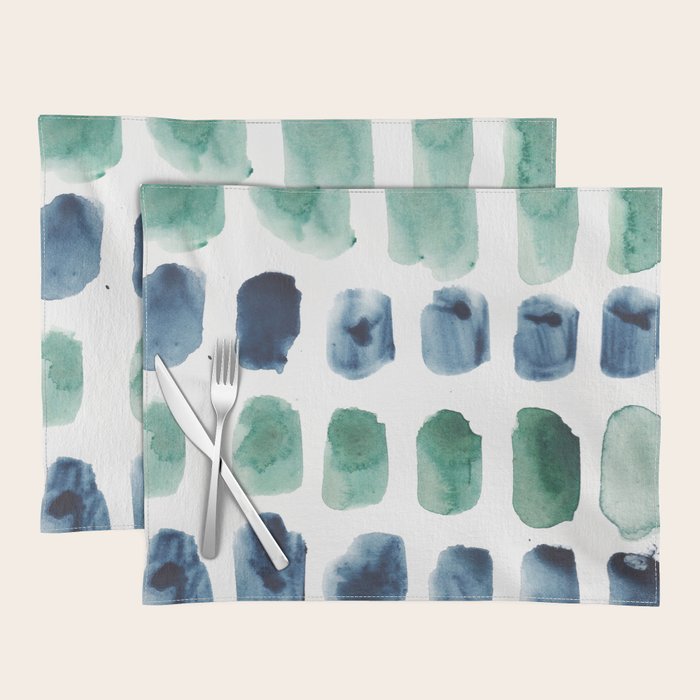 17  Minimalist Art 220419 Abstract Expressionism Watercolor Painting Valourine Design  Placemat