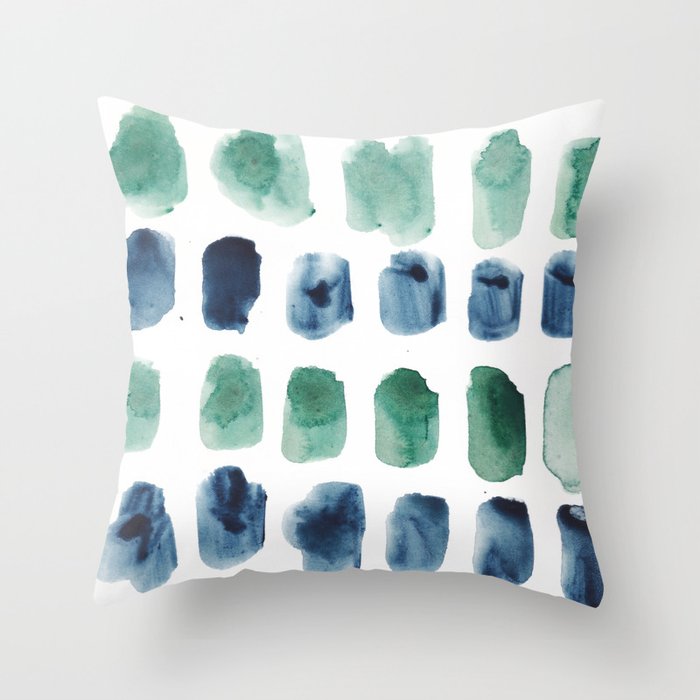 17  Minimalist Art 220419 Abstract Expressionism Watercolor Painting Valourine Design  Throw Pillow