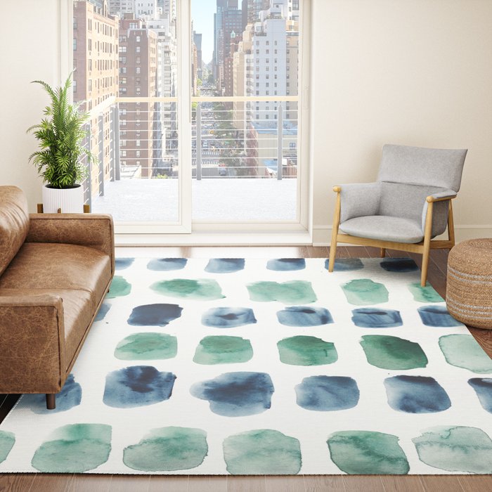 17  Minimalist Art 220419 Abstract Expressionism Watercolor Painting Valourine Design  Rug