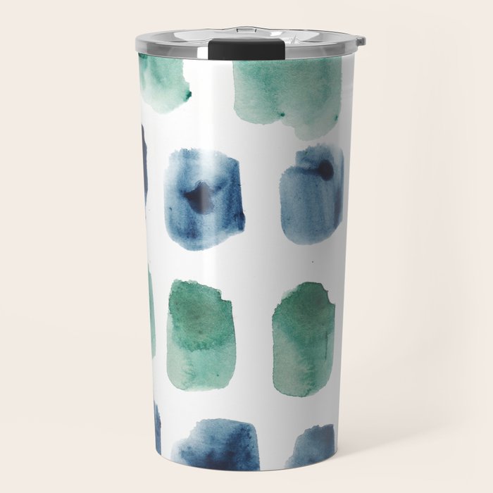 17  Minimalist Art 220419 Abstract Expressionism Watercolor Painting Valourine Design  Travel Mug