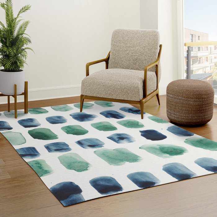 17  Minimalist Art 220419 Abstract Expressionism Watercolor Painting Valourine Design  Rug