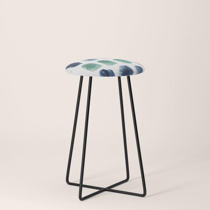 17  Minimalist Art 220419 Abstract Expressionism Watercolor Painting Valourine Design  Stool