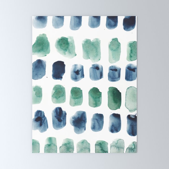 17  Minimalist Art 220419 Abstract Expressionism Watercolor Painting Valourine Design  Mini Art Print