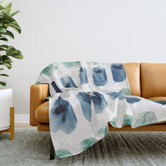 17  Minimalist Art 220419 Abstract Expressionism Watercolor Painting Valourine Design  Throw Blanket