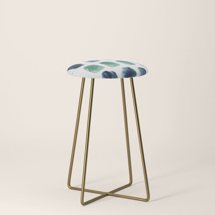 17  Minimalist Art 220419 Abstract Expressionism Watercolor Painting Valourine Design  Stool