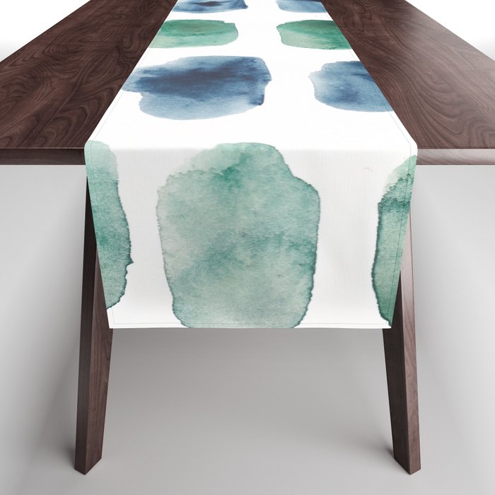 17  Minimalist Art 220419 Abstract Expressionism Watercolor Painting Valourine Design  Table Runner