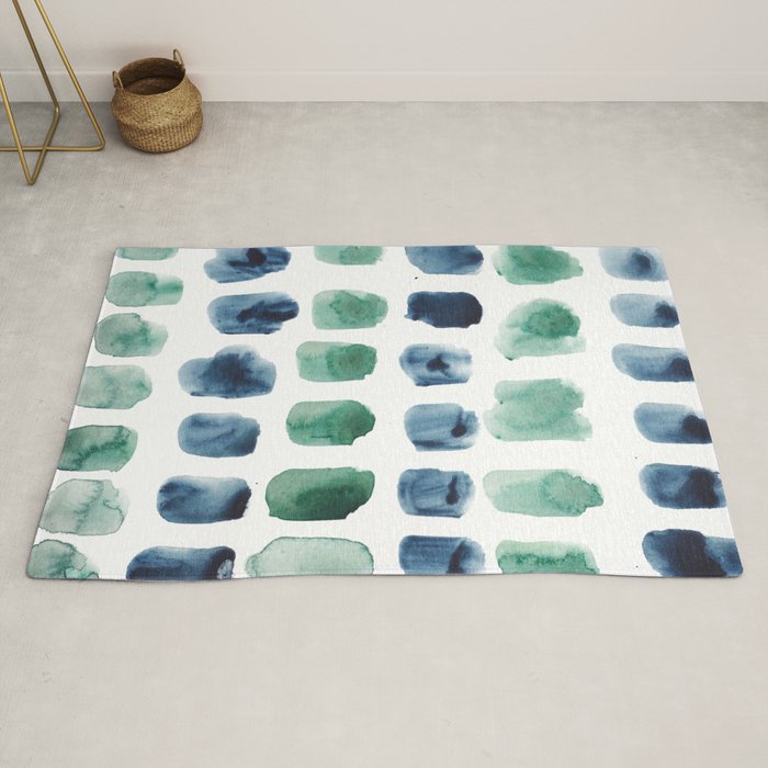 17  Minimalist Art 220419 Abstract Expressionism Watercolor Painting Valourine Design  Rug