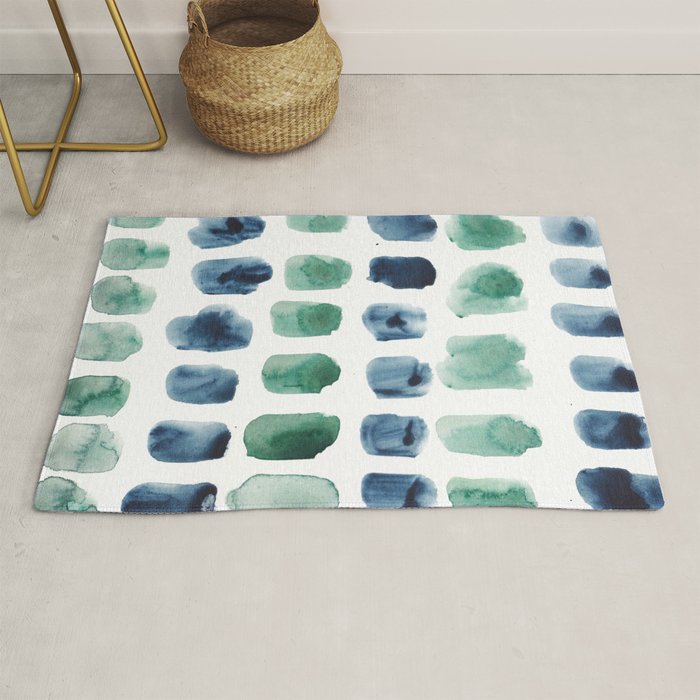 17  Minimalist Art 220419 Abstract Expressionism Watercolor Painting Valourine Design  Rug