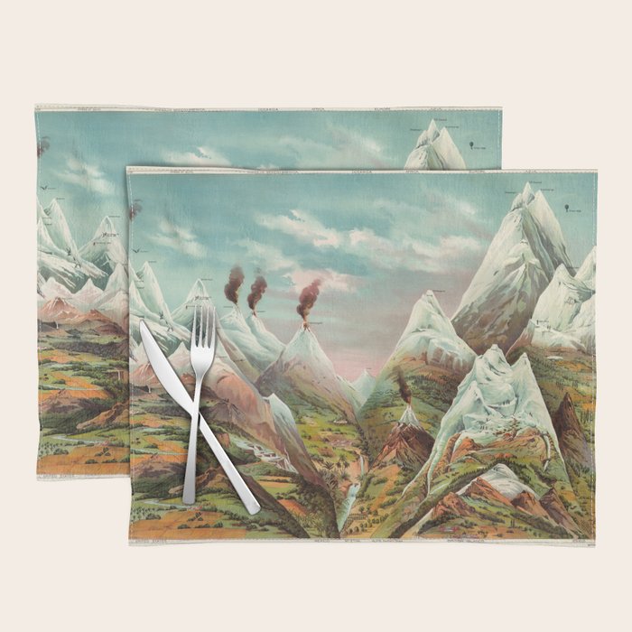 "View of Nature in Ascending Regions" by Levi Walter Yaggy, 1893 Placemat