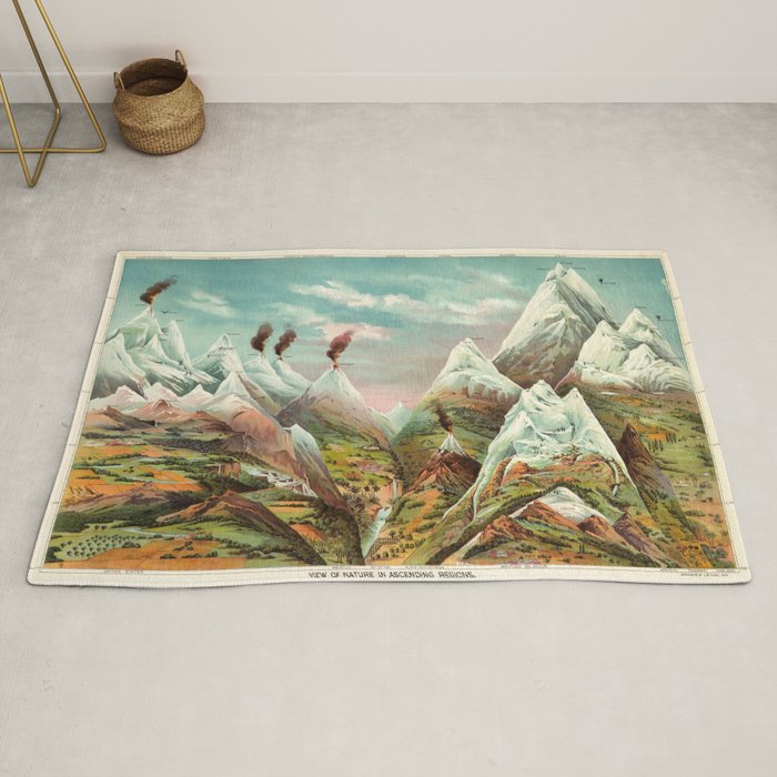 "View of Nature in Ascending Regions" by Levi Walter Yaggy, 1893 Rug
