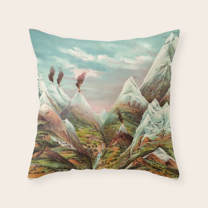 "View of Nature in Ascending Regions" by Levi Walter Yaggy, 1893 Throw Pillow