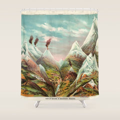 "View of Nature in Ascending Regions" by Levi Walter Yaggy, 1893 Shower Curtain