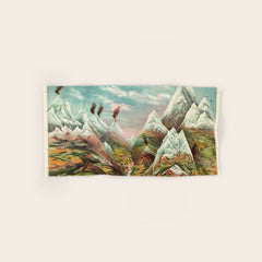"View of Nature in Ascending Regions" by Levi Walter Yaggy, 1893 Bath Towel