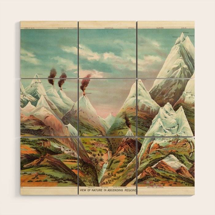 "View of Nature in Ascending Regions" by Levi Walter Yaggy, 1893 Wood Wall Art