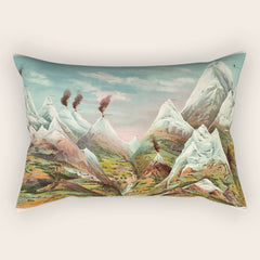 "View of Nature in Ascending Regions" by Levi Walter Yaggy, 1893 Rectangular Pillow