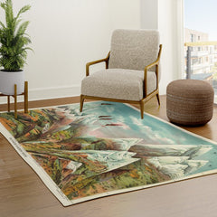 "View of Nature in Ascending Regions" by Levi Walter Yaggy, 1893 Rug