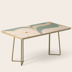 70s big flower botanical land 2 Coffee Table