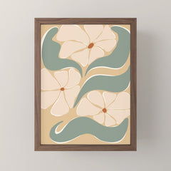 70s big flower botanical land 2 Mini Art Print