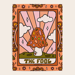 0. The Fool Mushroom Poster