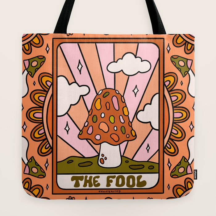 0. The Fool Mushroom Tote Bag