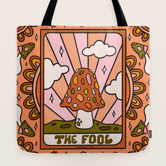 0. The Fool Mushroom Tote Bag