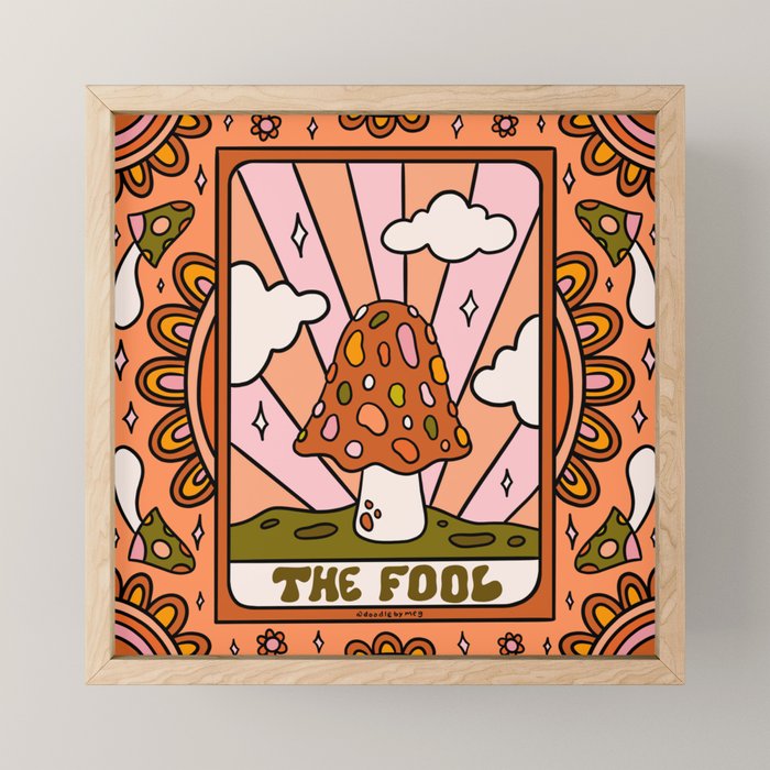0. The Fool Mushroom Mini Art Print